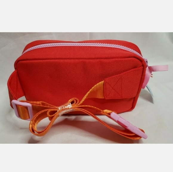 Lego X Target Exclusive Red Belt Bag. Red With Pink Zipper - Fanny Pack - Picture 2 of 7